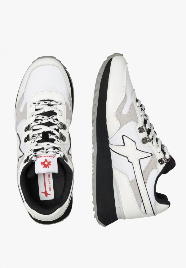 W6yz Sneakers In Ecopelle E Tessuto Tecnico Bianco -YAK-M