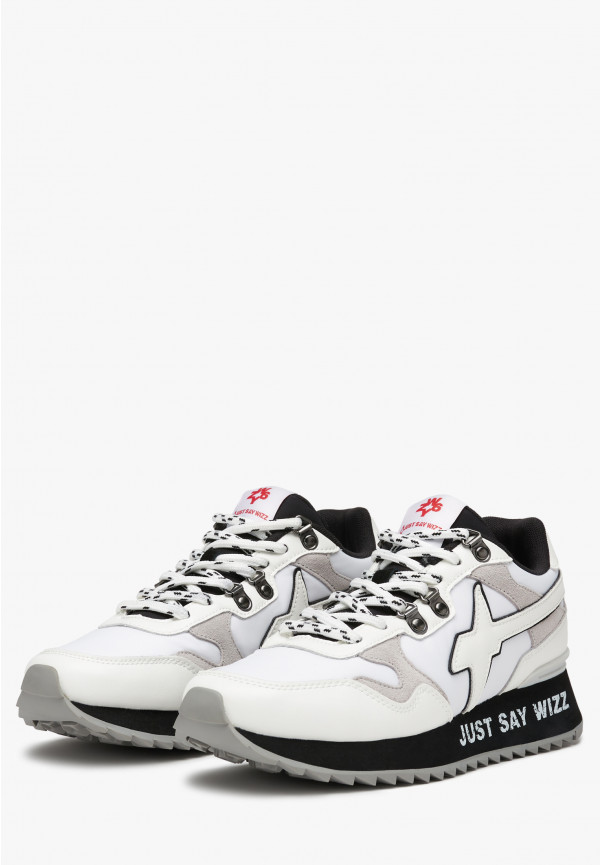 W6yz Sneakers In Ecopelle E Tessuto Tecnico Bianco -YAK-M