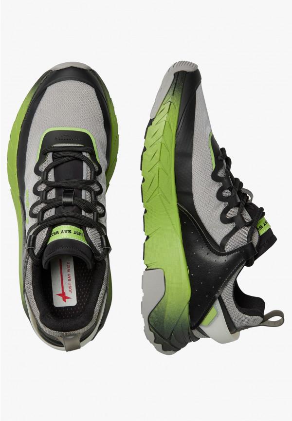 W6yz Sneakers In Ecopelle E Tessuto Tecnico Grigio -WILL-M