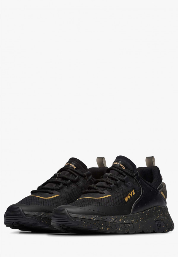 W6yz Sneakers In Ecopelle E Tessuto Tecnico Nero -WILL-M