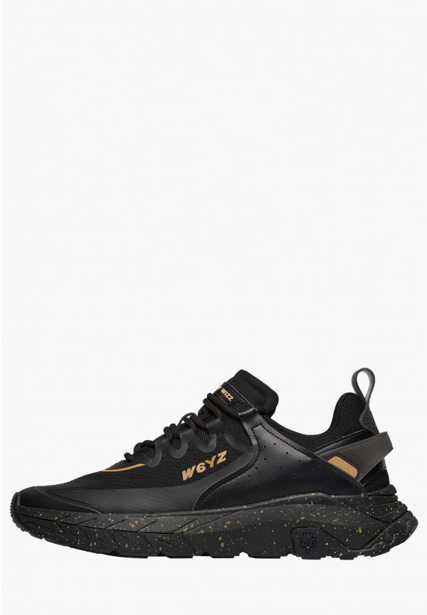 W6yz Sneakers in ecopelle e tessuto tecnico Nero -WILL-M