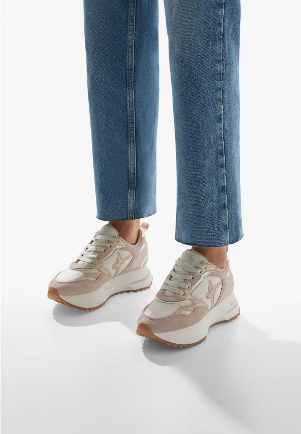 W6yz Sneakers In Pelle E Tessuto Tecnico Rosa Cipria -ANNY 2 W