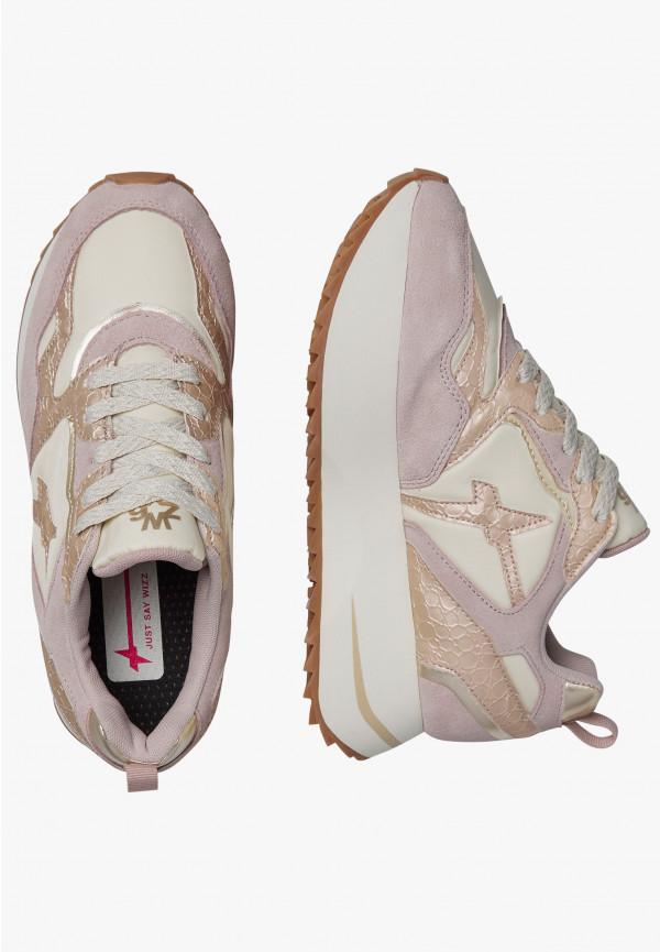 W6yz Sneakers In Pelle E Tessuto Tecnico Rosa Cipria -ANNY 2 W