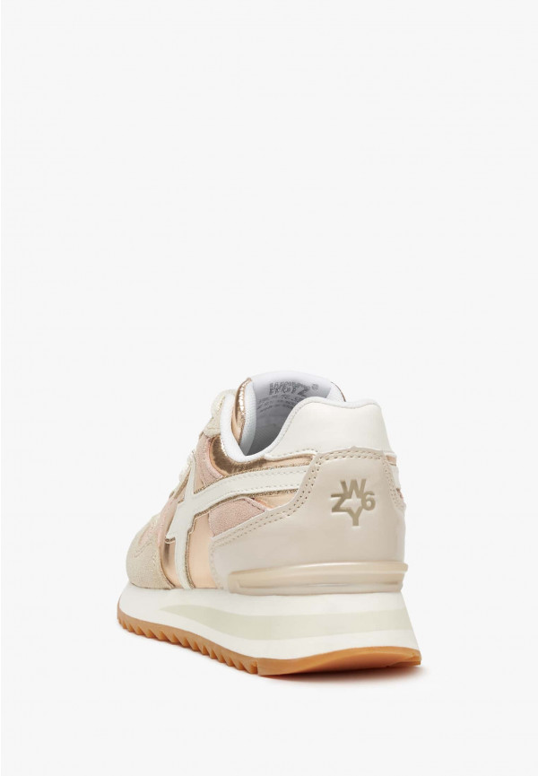 W6yz Sneakers In Suede E Tessuto Tecnico Beige -YAK-J