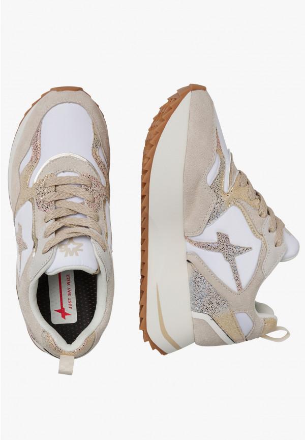 W6yz Sneakers In Suede E Tessuto Tecnico Bianco-Beige -ANNY 2 W
