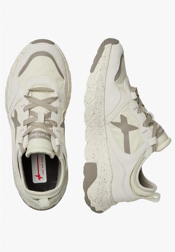 W6yz Sneakers In Suede E Tessuto Tecnico Bianco Panna -NEXT-M