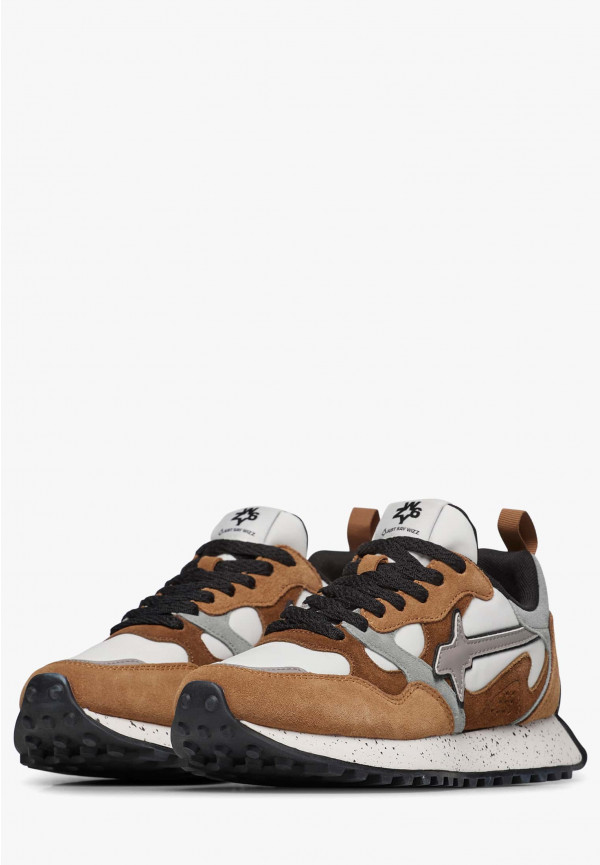 W6yz Sneakers In Suede E Tessuto Tecnico Marrone -LOOP-W