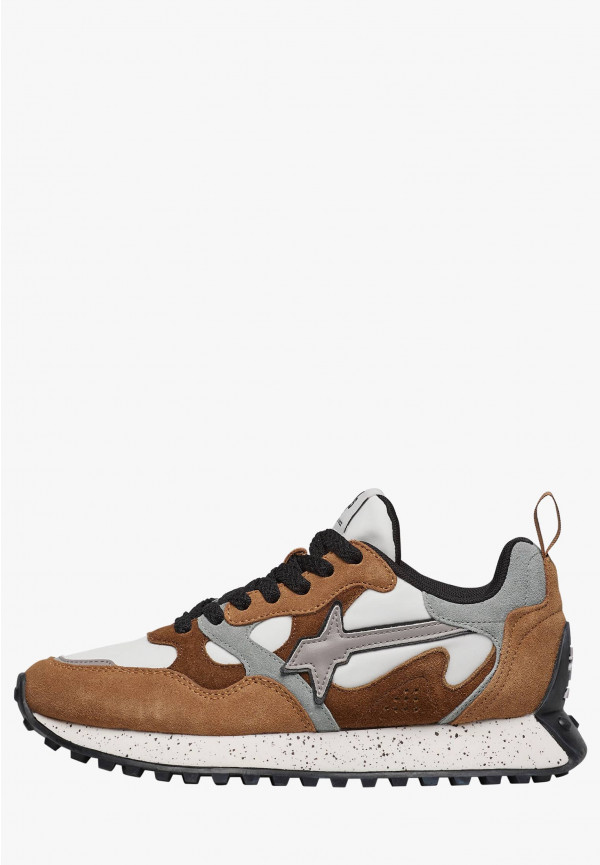 W6yz Sneakers in suede e tessuto tecnico Marrone -LOOP-W