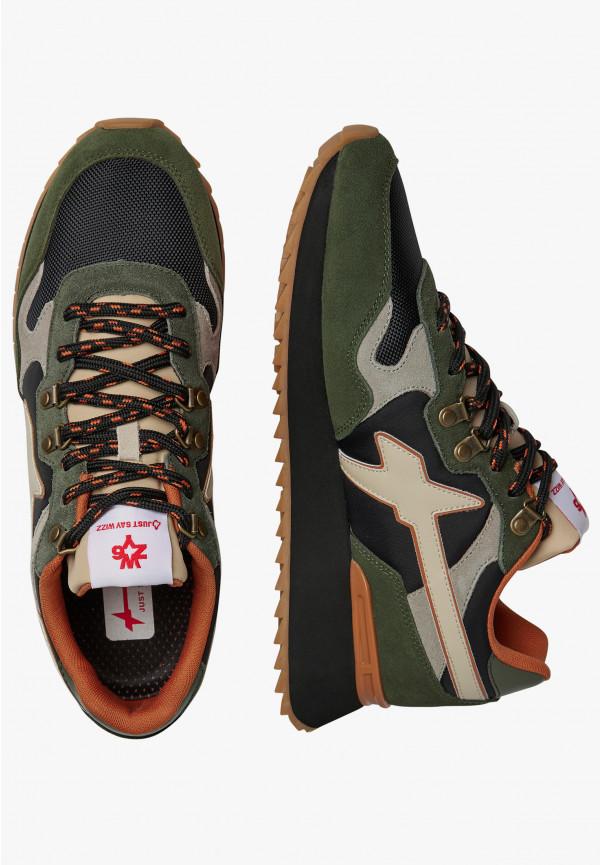 W6yz Sneakers In Suede E Tessuto Tecnico Militare -YAK-M