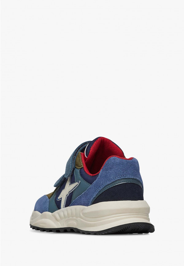 W6yz Sneakers In Suede E Tessuto Tecnico Navy -CHEWINGUM JUNIOR VL
