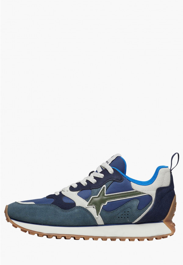 W6yz Sneakers in suede e tessuto tecnico Navy -LOOP-M