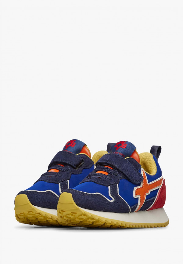 W6yz Sneakers In Suede E Tessuto Tecnico Nero -JET-BABY