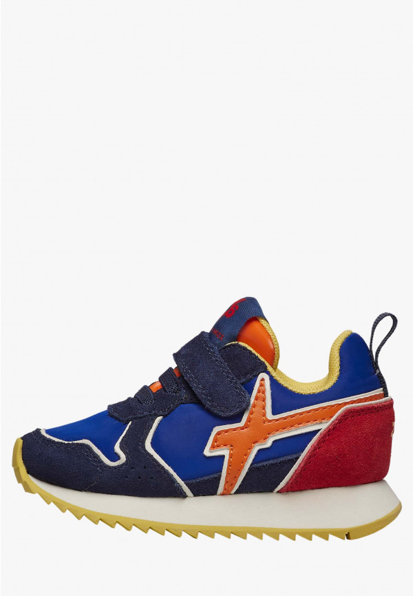 W6yz Sneakers in suede e tessuto tecnico Nero -JET-BABY