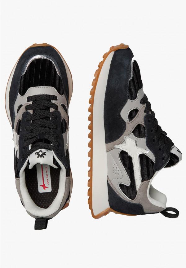 W6yz Sneakers In Suede E Tessuto Tecnico Nero -LOOP-W