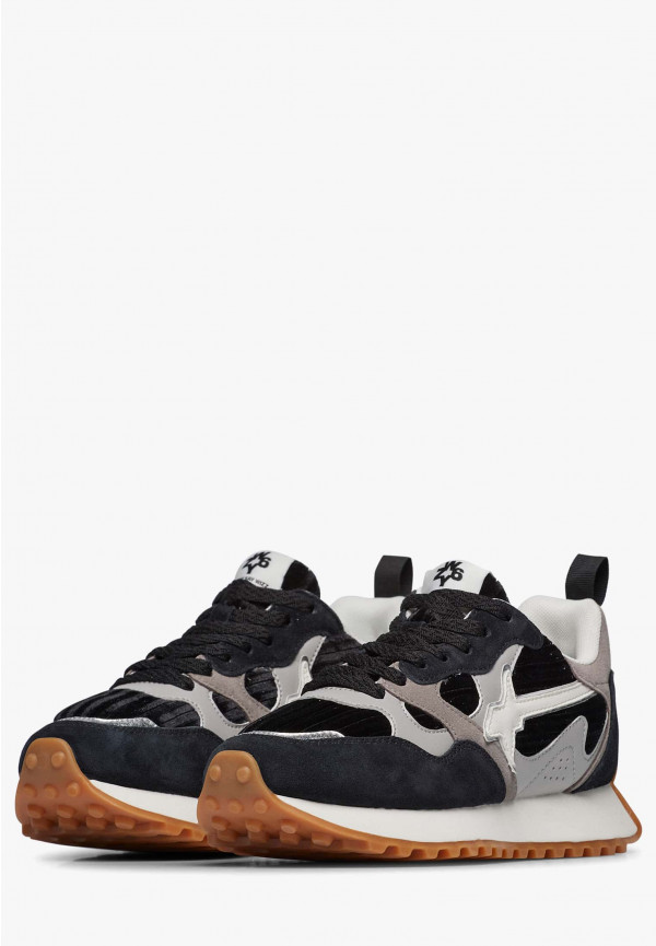 W6yz Sneakers In Suede E Tessuto Tecnico Nero -LOOP-W