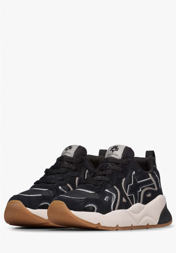 W6yz Sneakers In Suede E Tessuto Tecnico Nero -SARAH-W