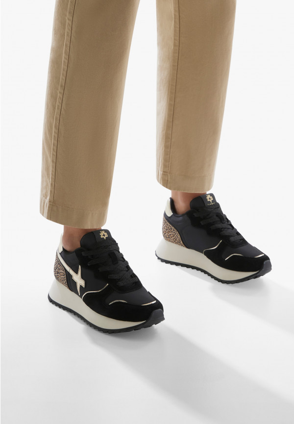 W6yz Sneakers In Suede E Tessuto Tecnico Rosa -JET-W