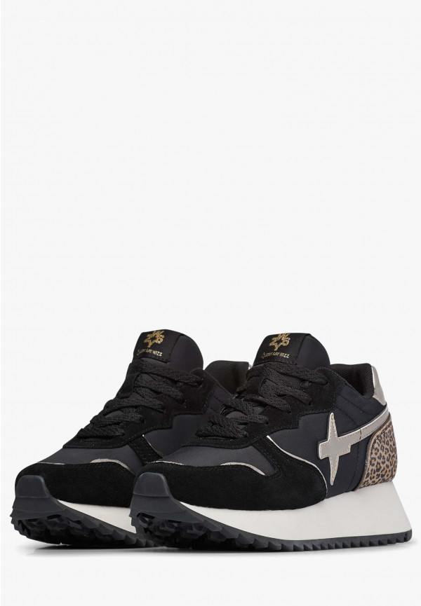 W6yz Sneakers In Suede E Tessuto Tecnico Rosa -JET-W