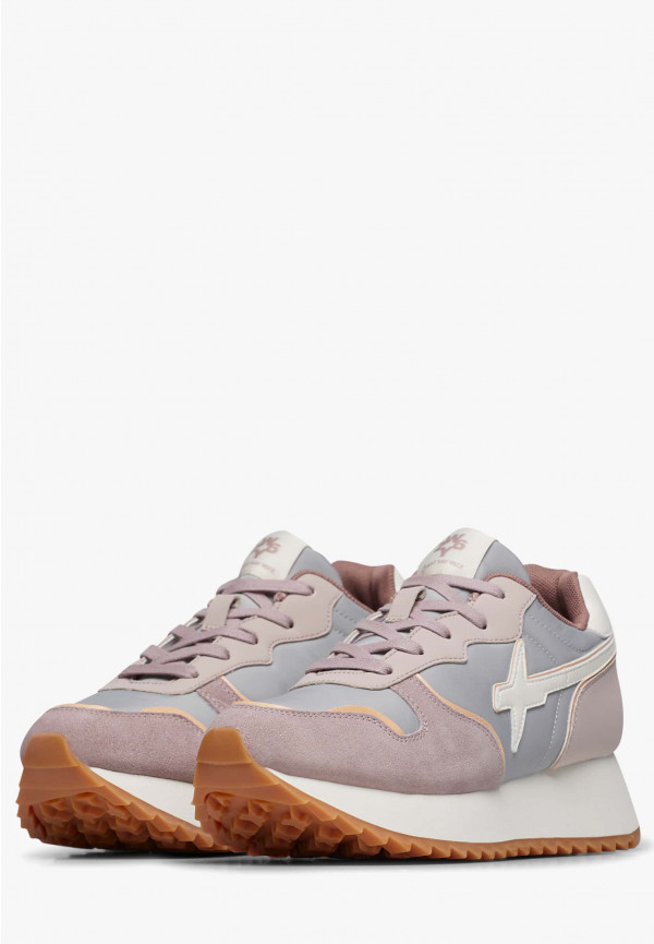 W6yz Sneakers In Suede E Tessuto Tecnico Rosa -JET-W