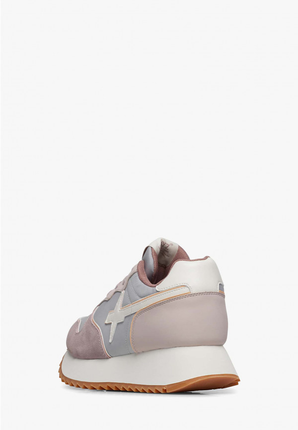 W6yz Sneakers In Suede E Tessuto Tecnico Rosa -JET-W