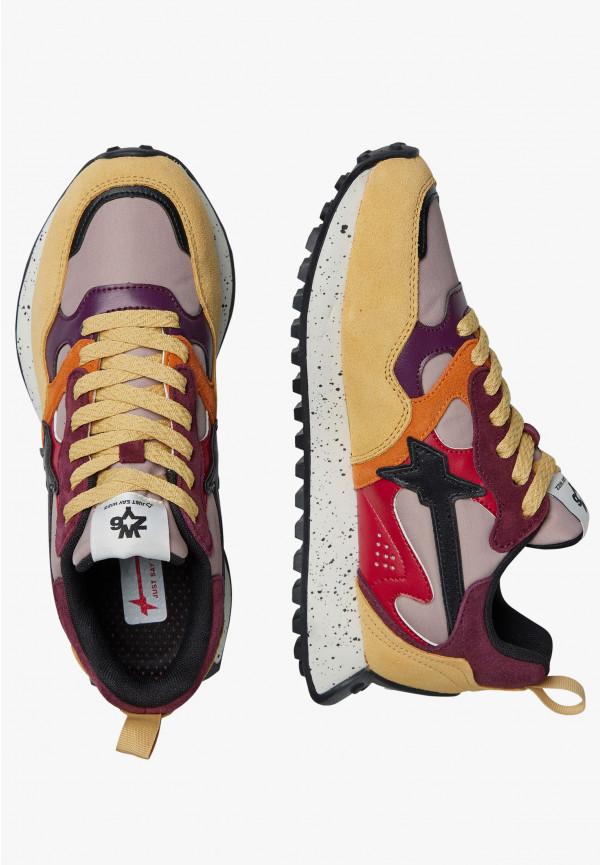 W6yz Sneakers In Suede E Tessuto Tecnico Rosso -LOOP-W