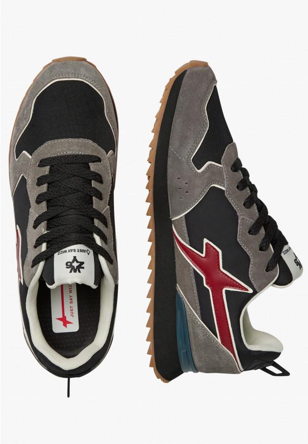 W6yz Sneakers In Tessuto Tecnico E Suede Antracite -JET-M