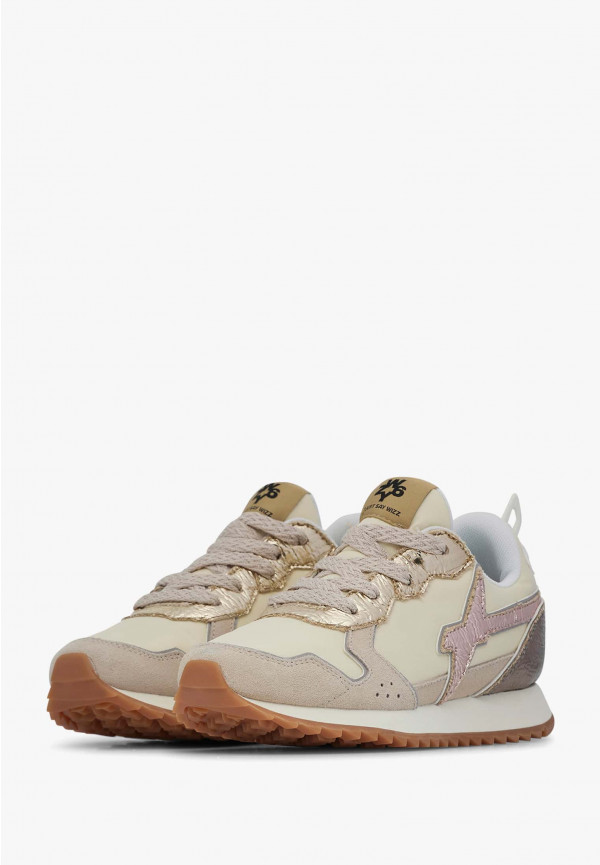 W6yz Sneakers In Tessuto Tecnico E Suede Beige -JET-J