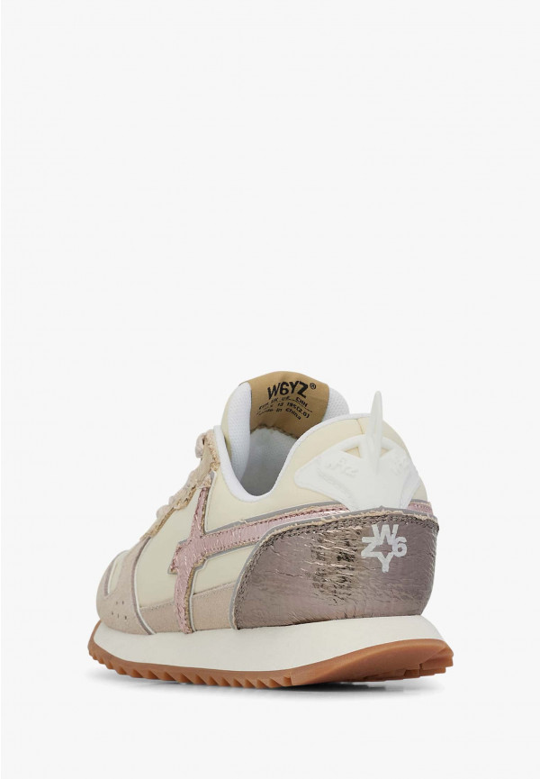 W6yz Sneakers In Tessuto Tecnico E Suede Beige -JET-J