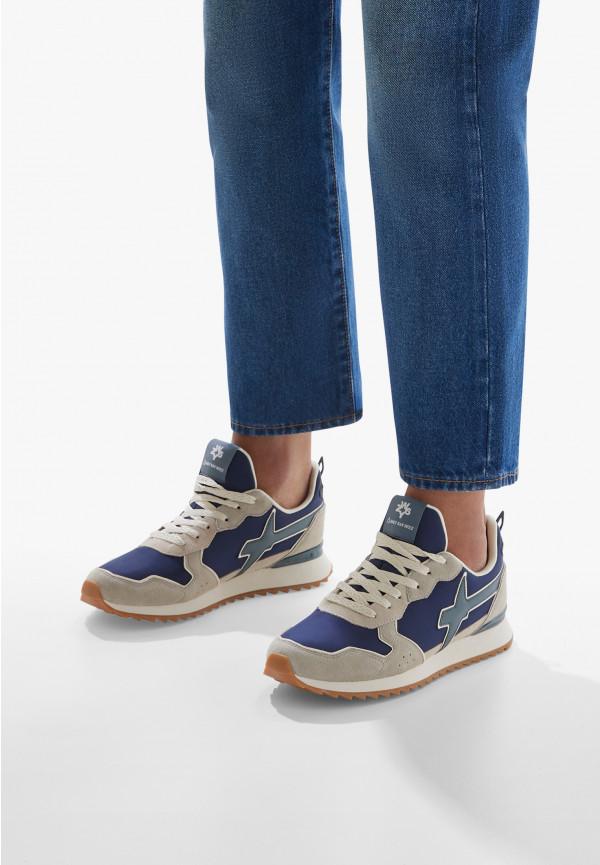 W6yz Sneakers In Tessuto Tecnico E Suede Beige -JET-M