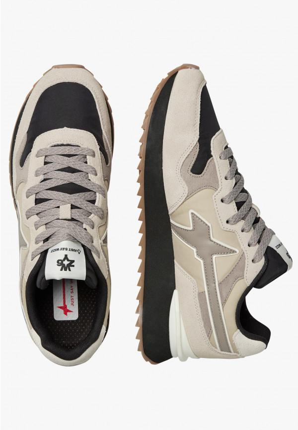 W6yz Sneakers In Tessuto Tecnico E Suede Beige -YAK-M