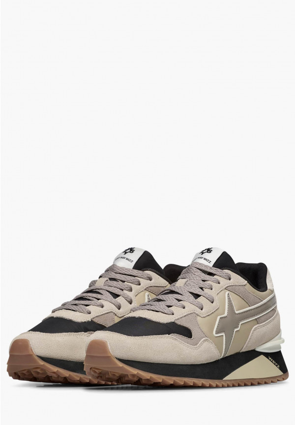 W6yz Sneakers In Tessuto Tecnico E Suede Beige -YAK-M