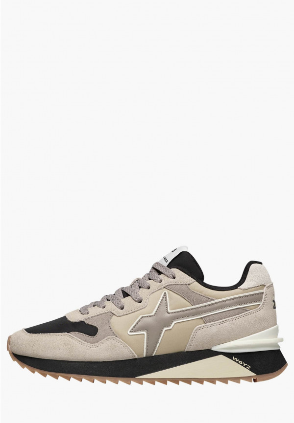 W6yz Sneakers in tessuto tecnico e suede Beige -YAK-M