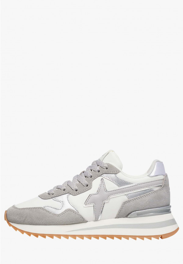 W6yz Sneakers in tessuto tecnico e suede Bianco-Grigio -YAK-W