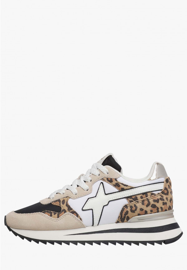 W6yz Sneakers in tessuto tecnico e suede Bianco-Grigio -YAK-W