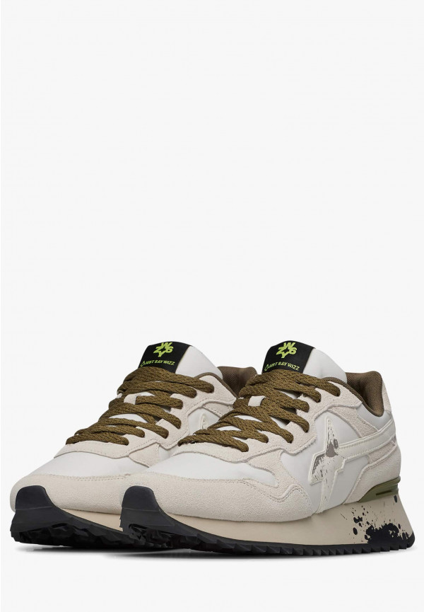 W6yz Sneakers In Tessuto Tecnico E Suede Bianco -YAK-M