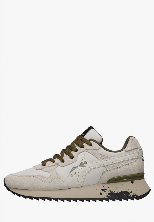 W6yz Sneakers in tessuto tecnico e suede Bianco -YAK-M