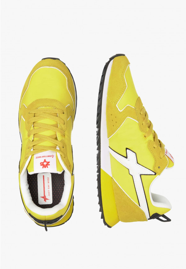 W6yz Sneakers In Tessuto Tecnico E Suede Giallo -JET-M
