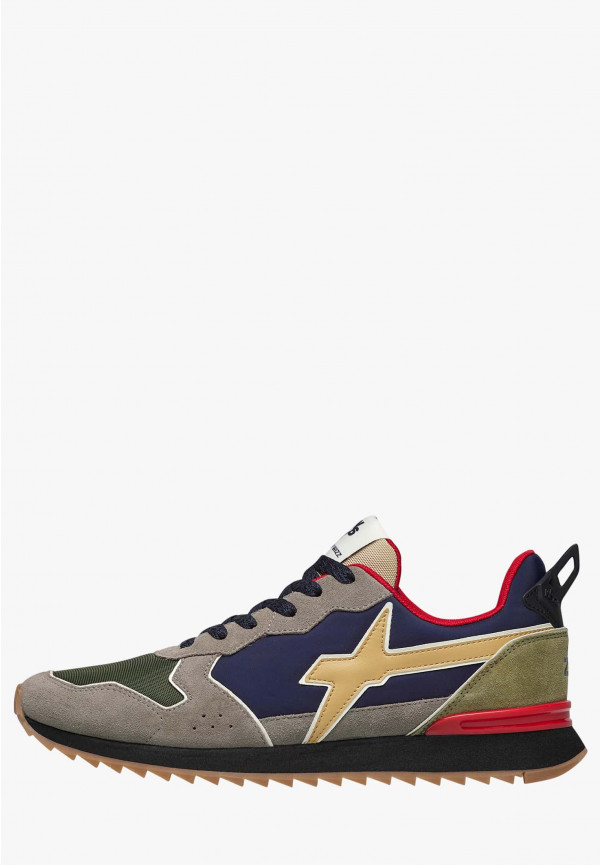 W6yz Sneakers in tessuto tecnico e suede Grigio-Blu -JET-M