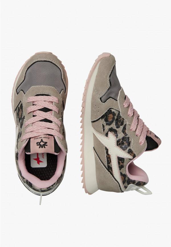 W6yz Sneakers In Tessuto Tecnico E Suede Grigio -JET-J