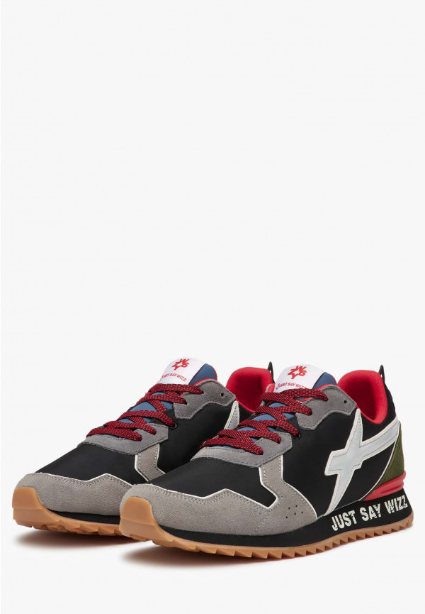 W6yz Sneakers In Tessuto Tecnico E Suede Grigio -JET-M