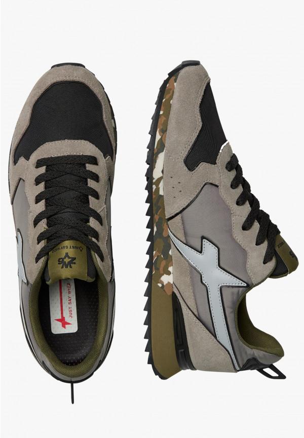 W6yz Sneakers In Tessuto Tecnico E Suede Grigio-Nero -JET-M