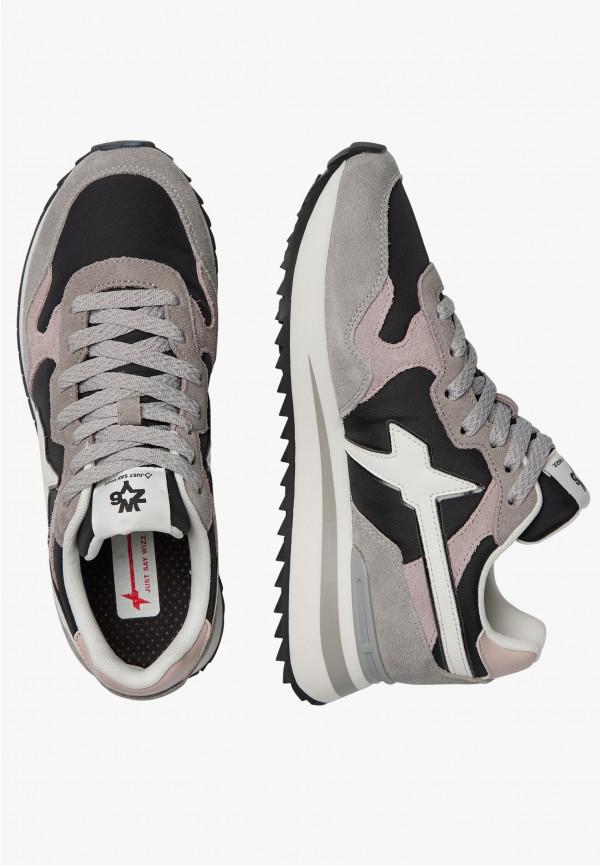 W6yz Sneakers In Tessuto Tecnico E Suede Grigio -YAK-W