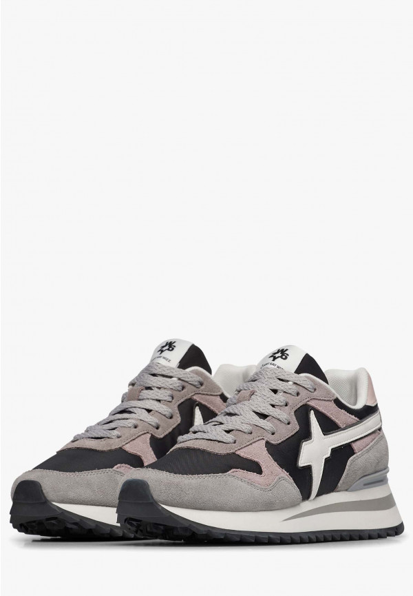 W6yz Sneakers In Tessuto Tecnico E Suede Grigio -YAK-W