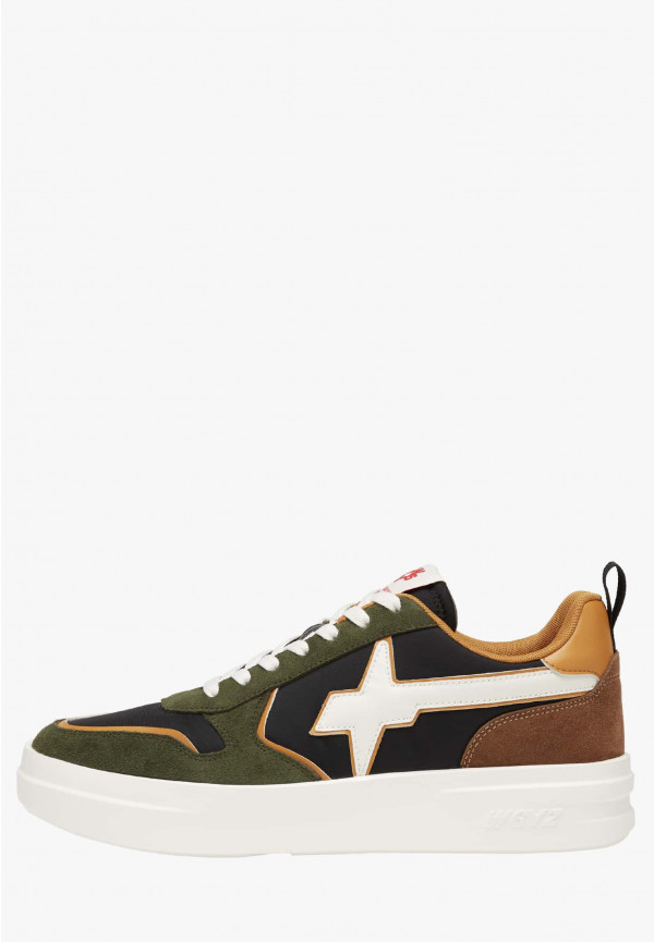 W6yz Sneakers in tessuto tecnico e suede Militare -BOND-M