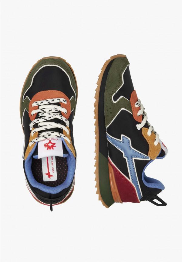 W6yz Sneakers In Tessuto Tecnico E Suede Militare -JET-J