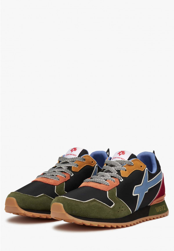 W6yz Sneakers In Tessuto Tecnico E Suede Militare -JET-M
