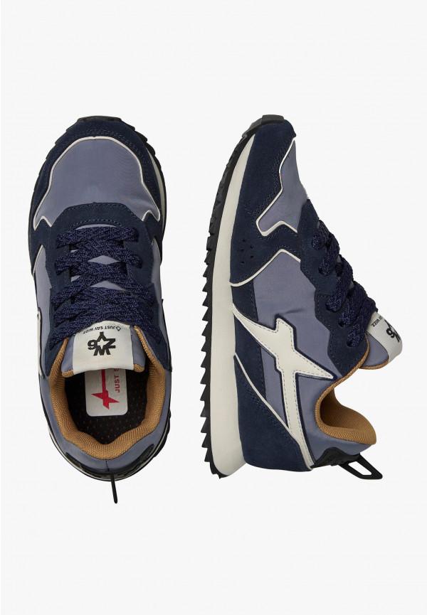 W6yz Sneakers In Tessuto Tecnico E Suede Navy -JET-J