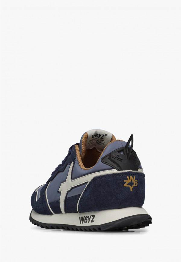 W6yz Sneakers In Tessuto Tecnico E Suede Navy -JET-J