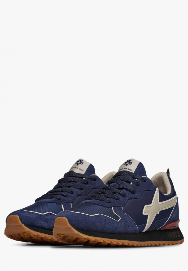 W6yz Sneakers In Tessuto Tecnico E Suede Navy -JET-M