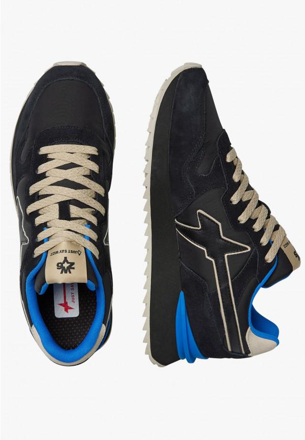 W6yz Sneakers In Tessuto Tecnico E Suede Nero -YAK-M